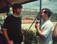 Gottardo dando entrevista